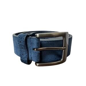 Stacey Adams blue suede leather belt size 40